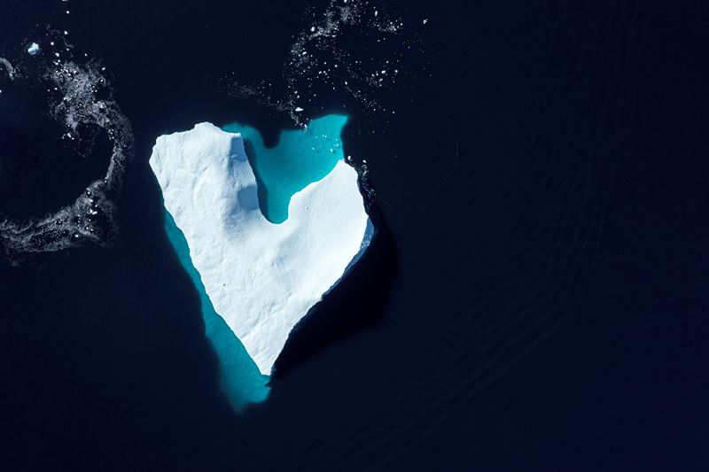 Enrico Pescantini : Artic Heart  - Fotografia su carta hahnemuhle - Mostra Racconti di paesaggi - Collezione da Tiffany