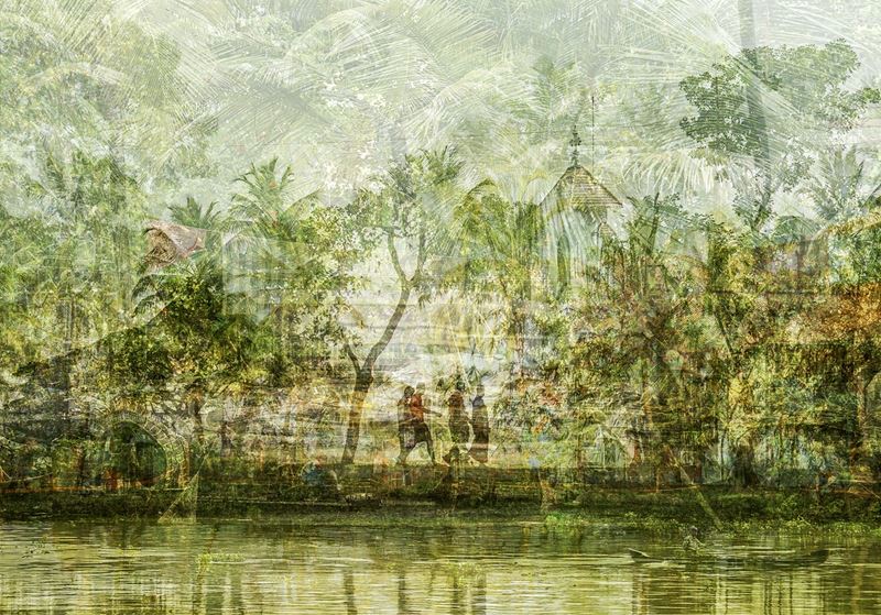 Francesca Meana : India, Kerala  - Stampa fotografica su carta cotone - Mostra Racconti di paesaggi - Collezione da Tiffany